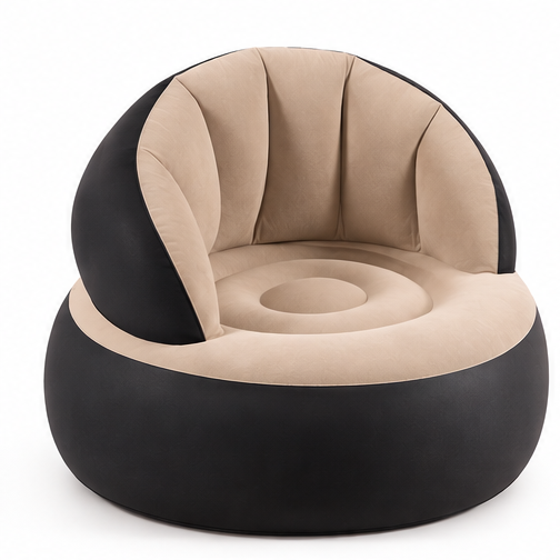 Inflatable Lounge Chair for Adults – Portable Lazy Sofa with Manual Air Pump