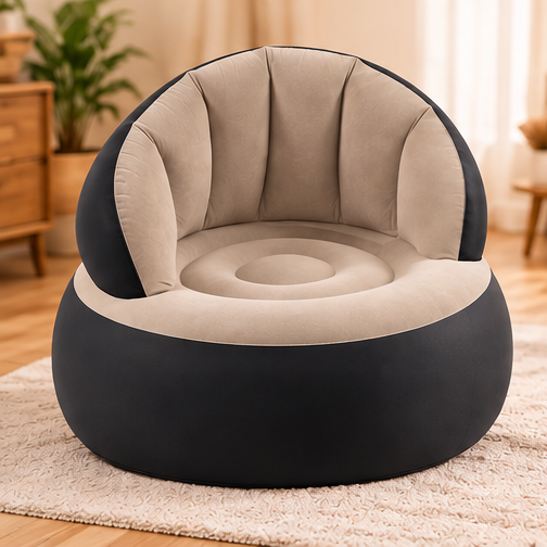 Inflatable Lounge Chair for Adults – Portable Lazy Sofa with Manual Air Pump